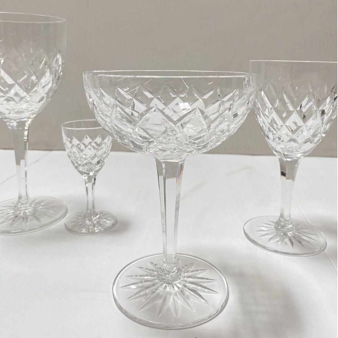 Set of 40 Pieces Crystal Waterford Goblets For Sale 3