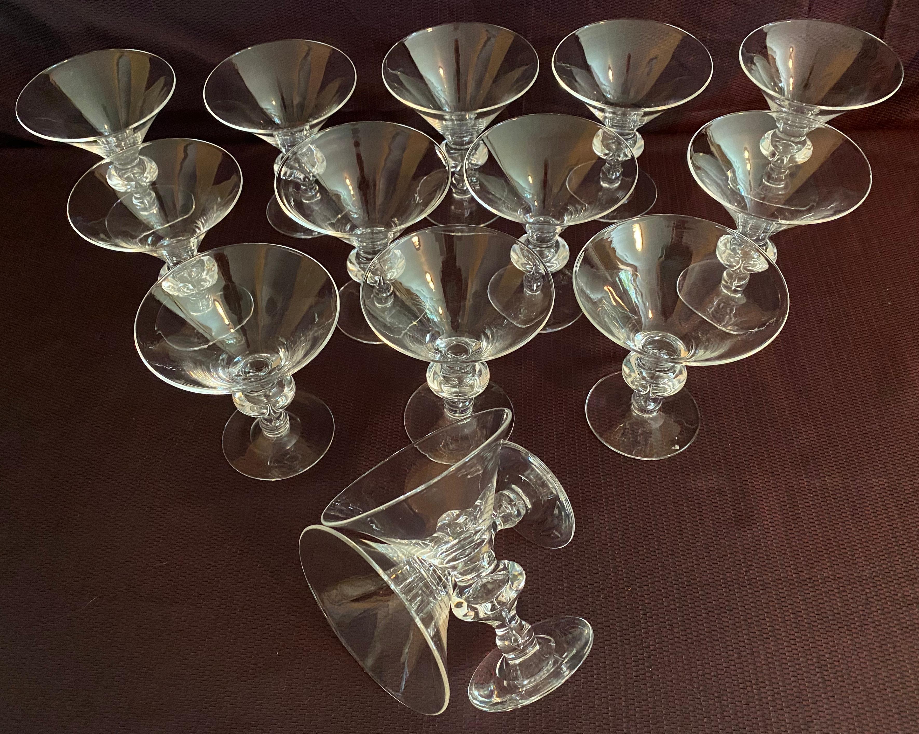 Set of 42 Signed Steuben Glasses, Sidney Waugh, 1930s 3
