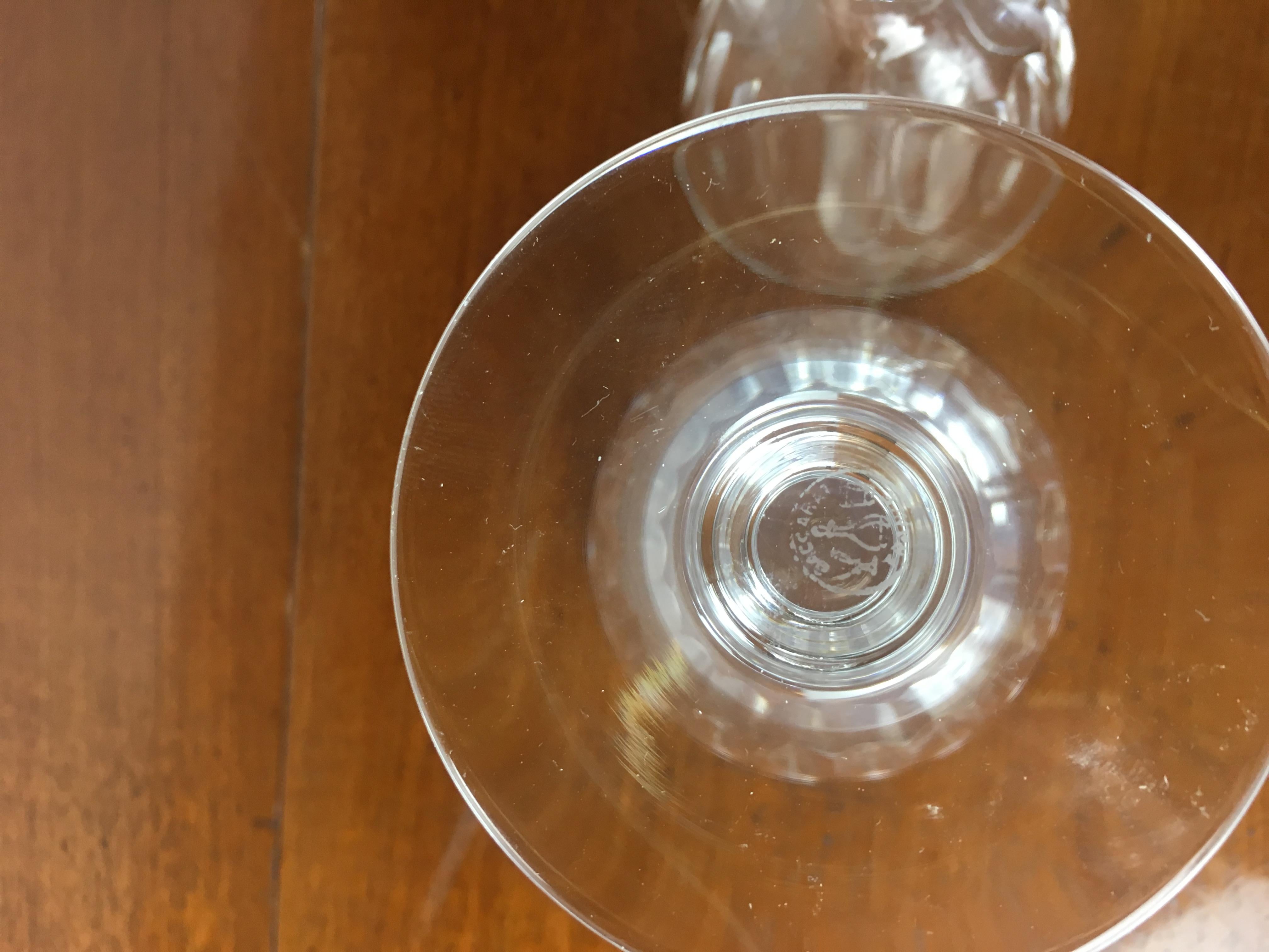 Set of 46 Baccarat Crystal 'Verone' Pattern Glasses, circa 1950s 3
