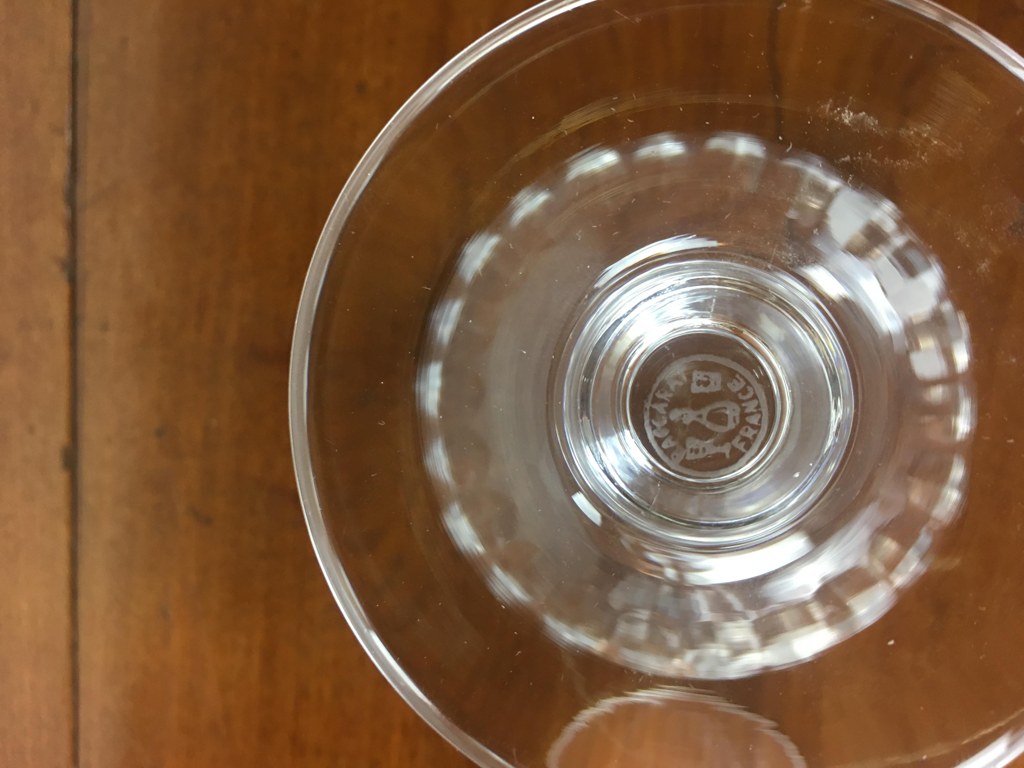 Set of 46 Baccarat Crystal 'Verone' Pattern Glasses, circa 1950s 4