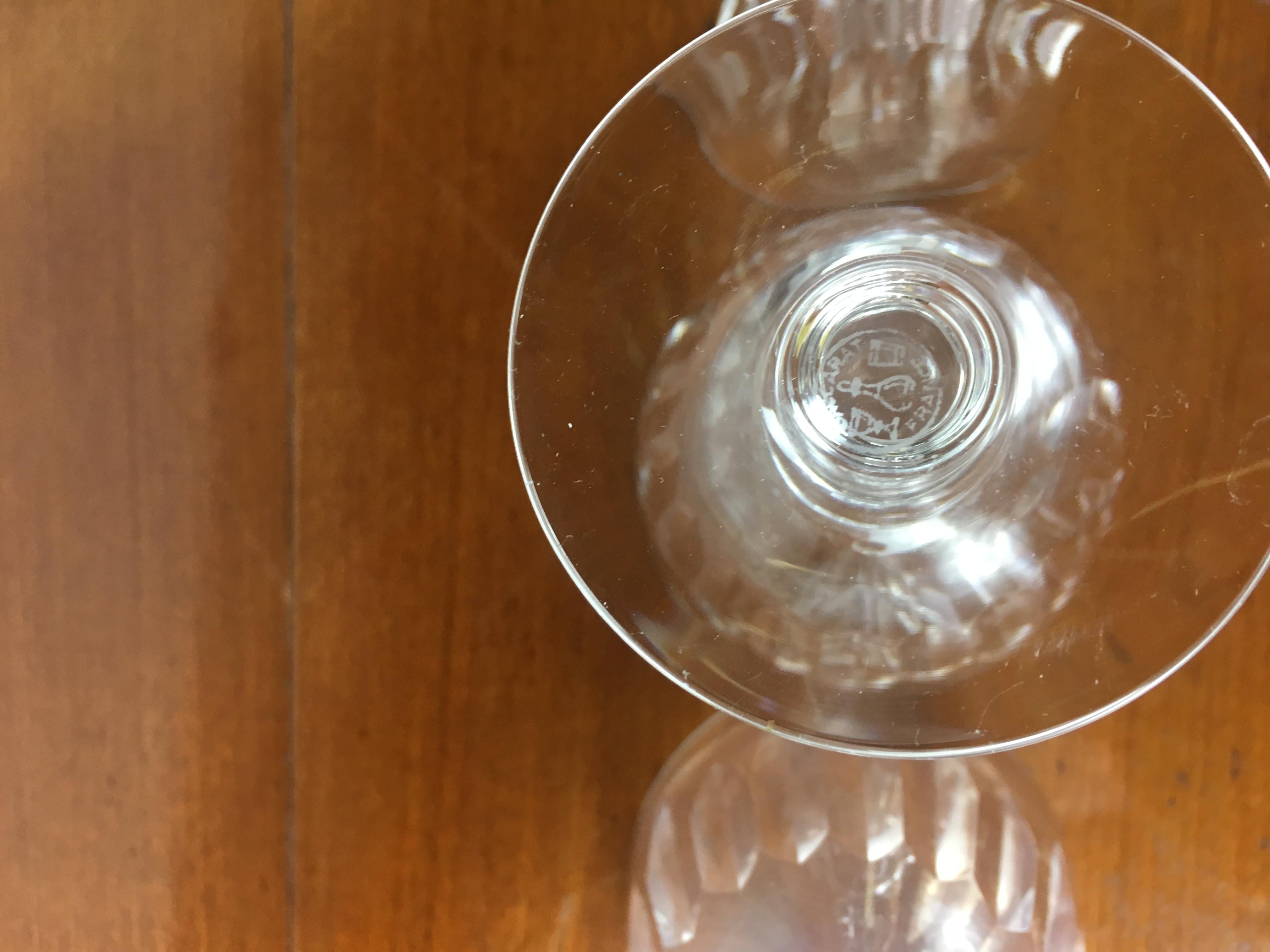 Set of 46 Baccarat Crystal 'Verone' Pattern Glasses, circa 1950s 5