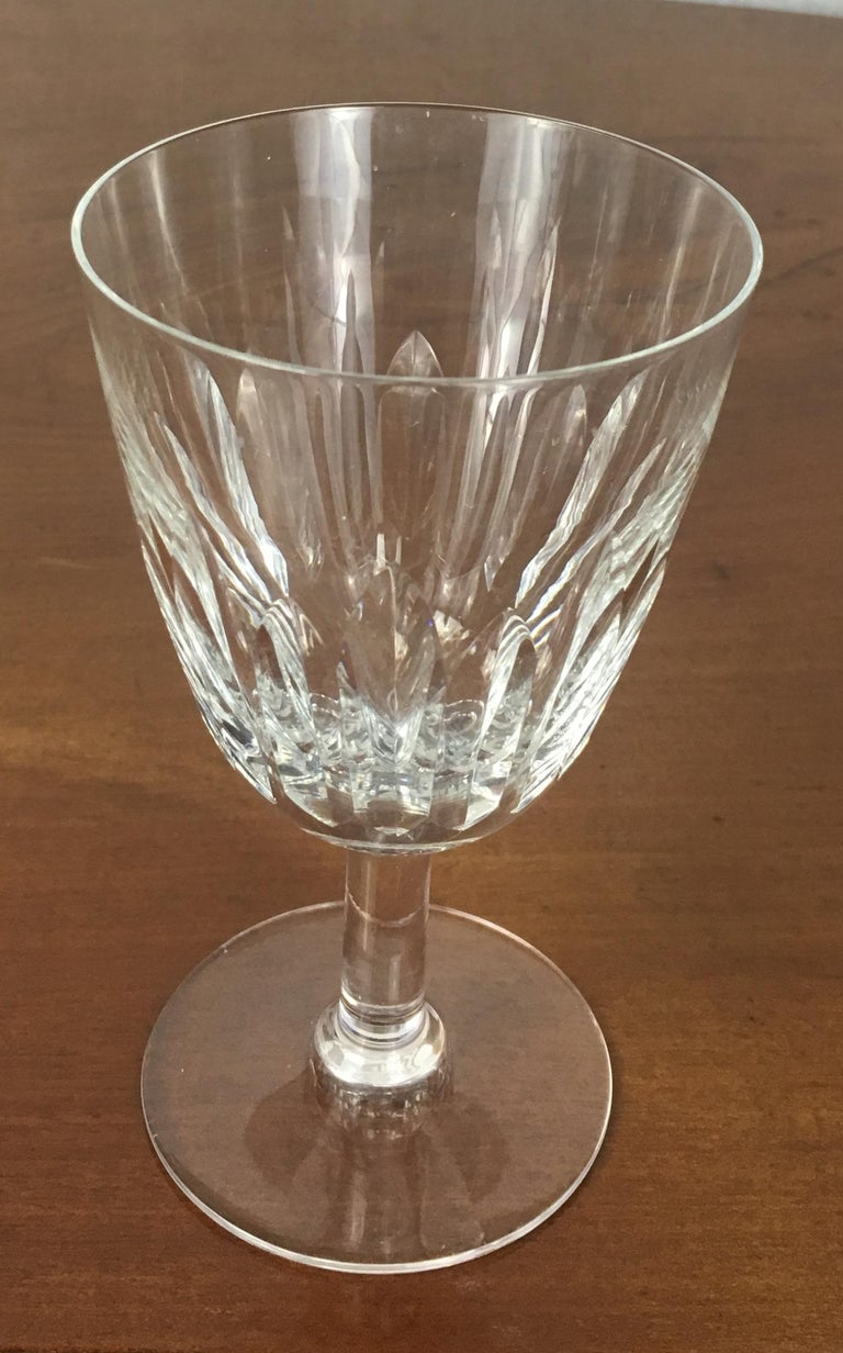 Set of 46 Baccarat Crystal 'Verone' Pattern Glasses, circa 1950s For