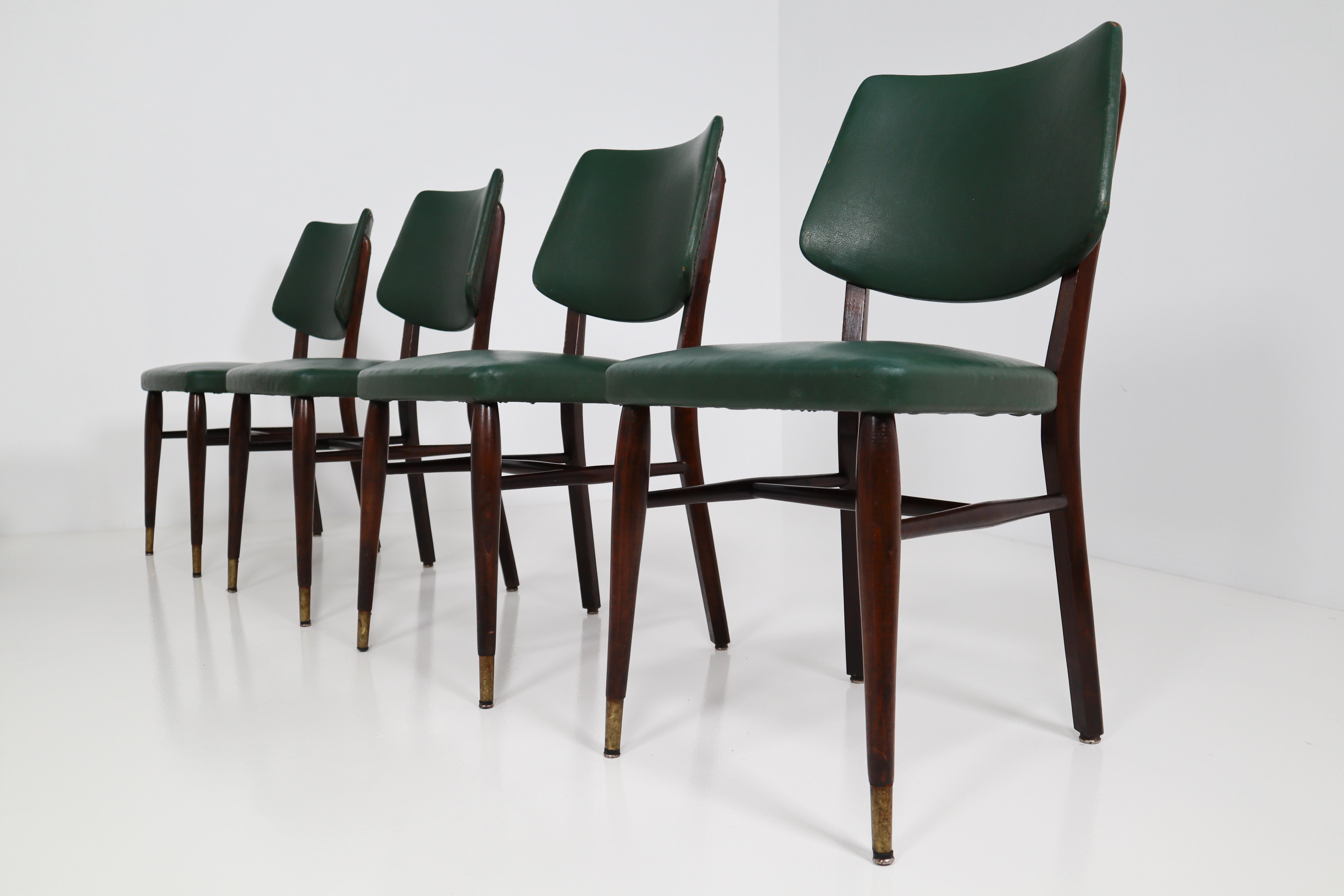 French Set of 48 'Cafe de Paris' Bistro Dinning Chairs, France, 1950s