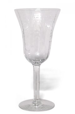 Set of 48 French Victorian Crystal Etched Glassware Set