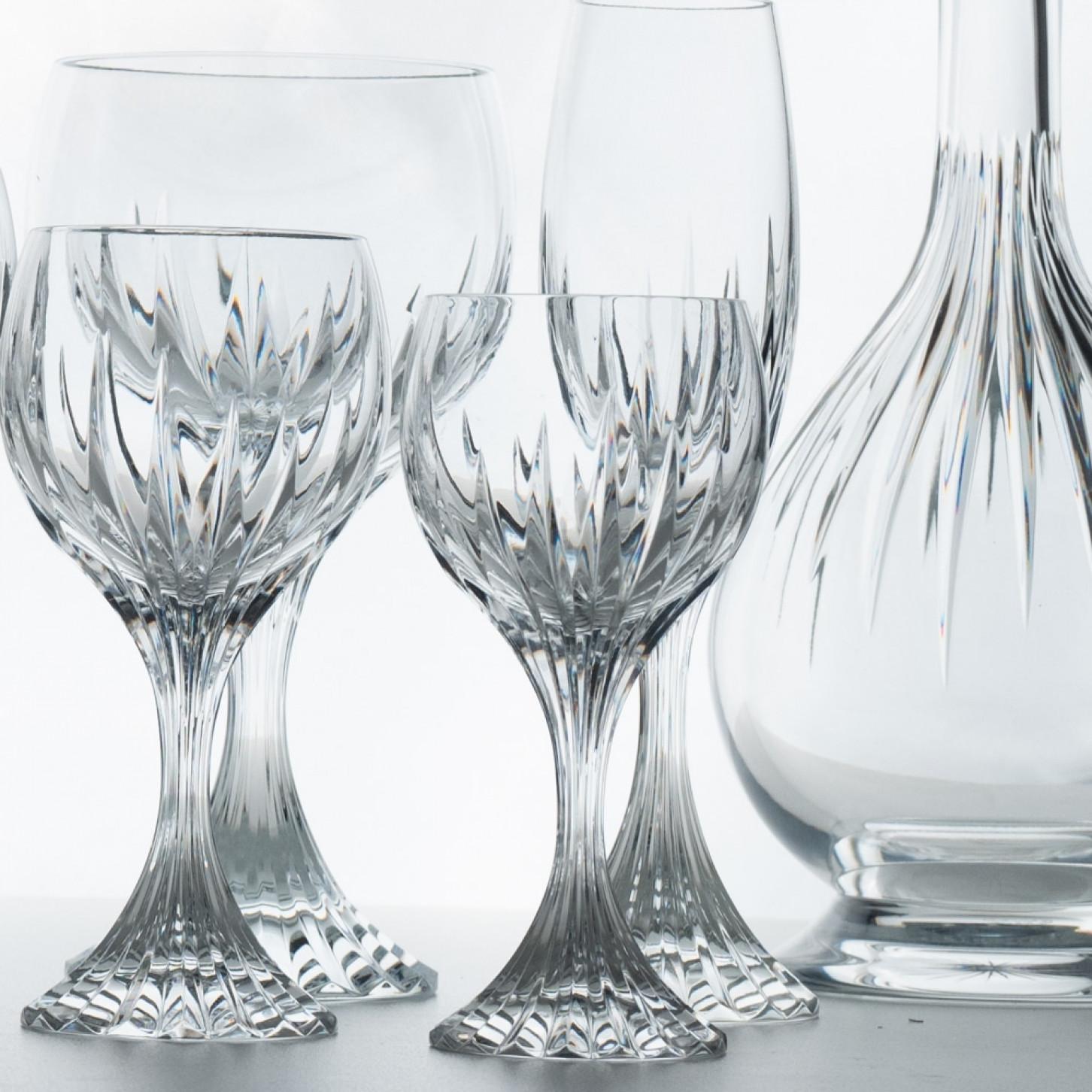 Set of 49 Exquise Baccarat Massena Crystal Pieces, France, 1990 For Sale 6