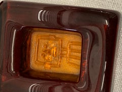 Ensemble de 5 pièces en verre d'art des années 1950 par Erik Hoglund pour Boda, Suède