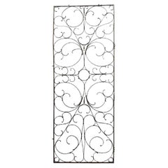 Set of 5 19th Century American Victorian Iron Scroll Gates