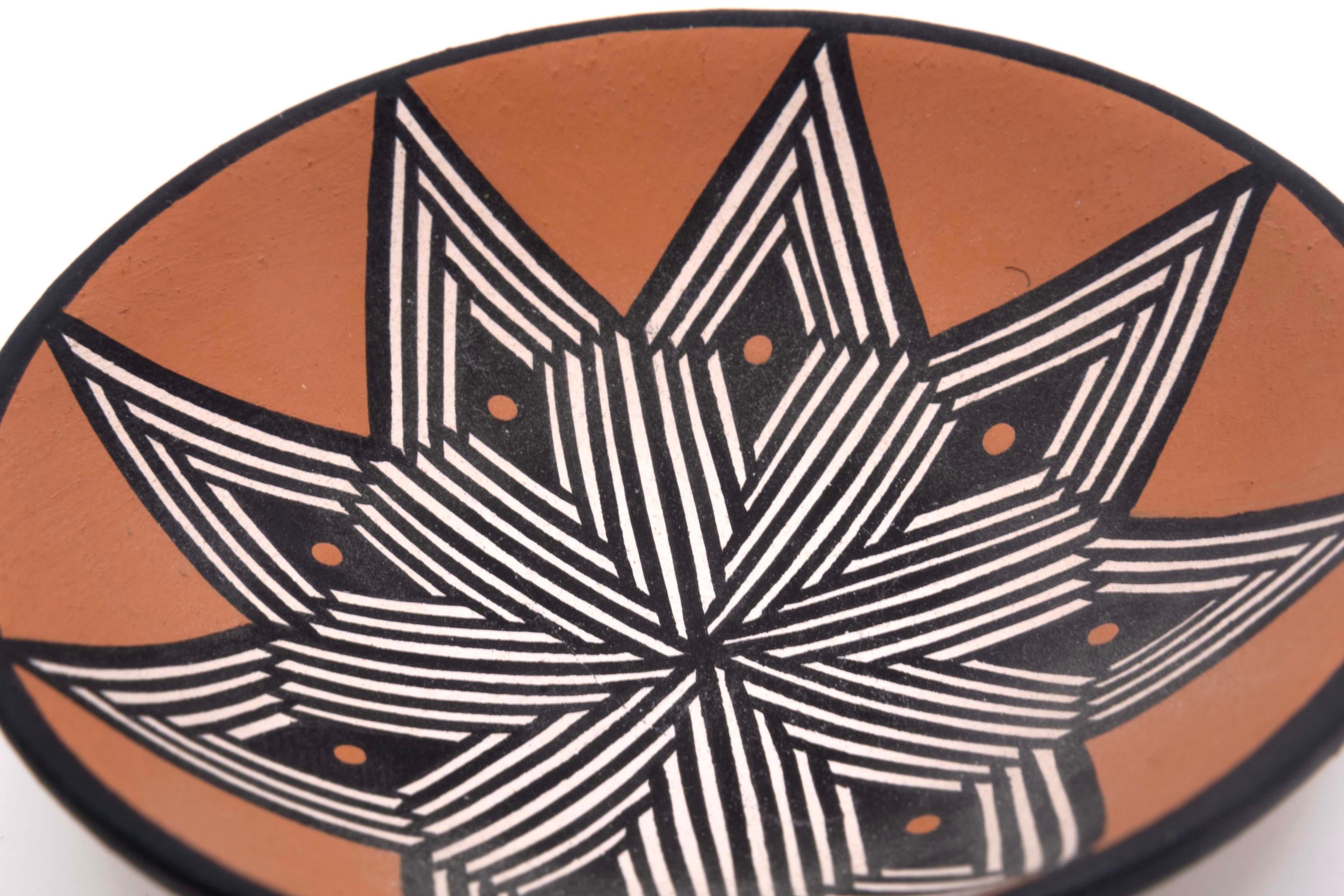 Set of 5 Acoma Pueblo New Mexico Dean Reano w/ Signed Jemez Earthenware Pottery 11