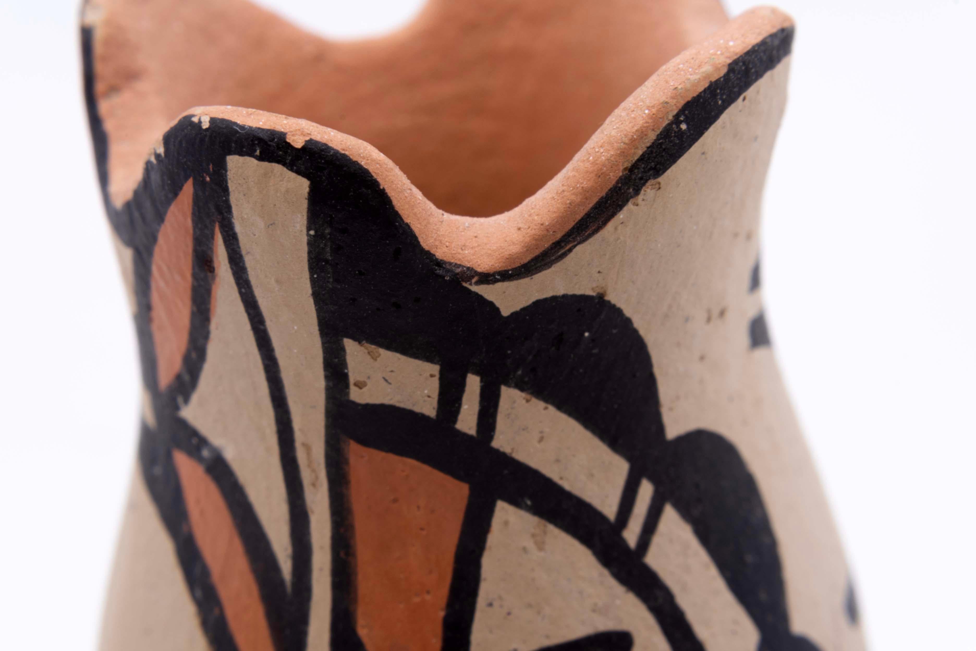 Native American Set of 5 Acoma Pueblo New Mexico Dean Reano w/ Signed Jemez Earthenware Pottery