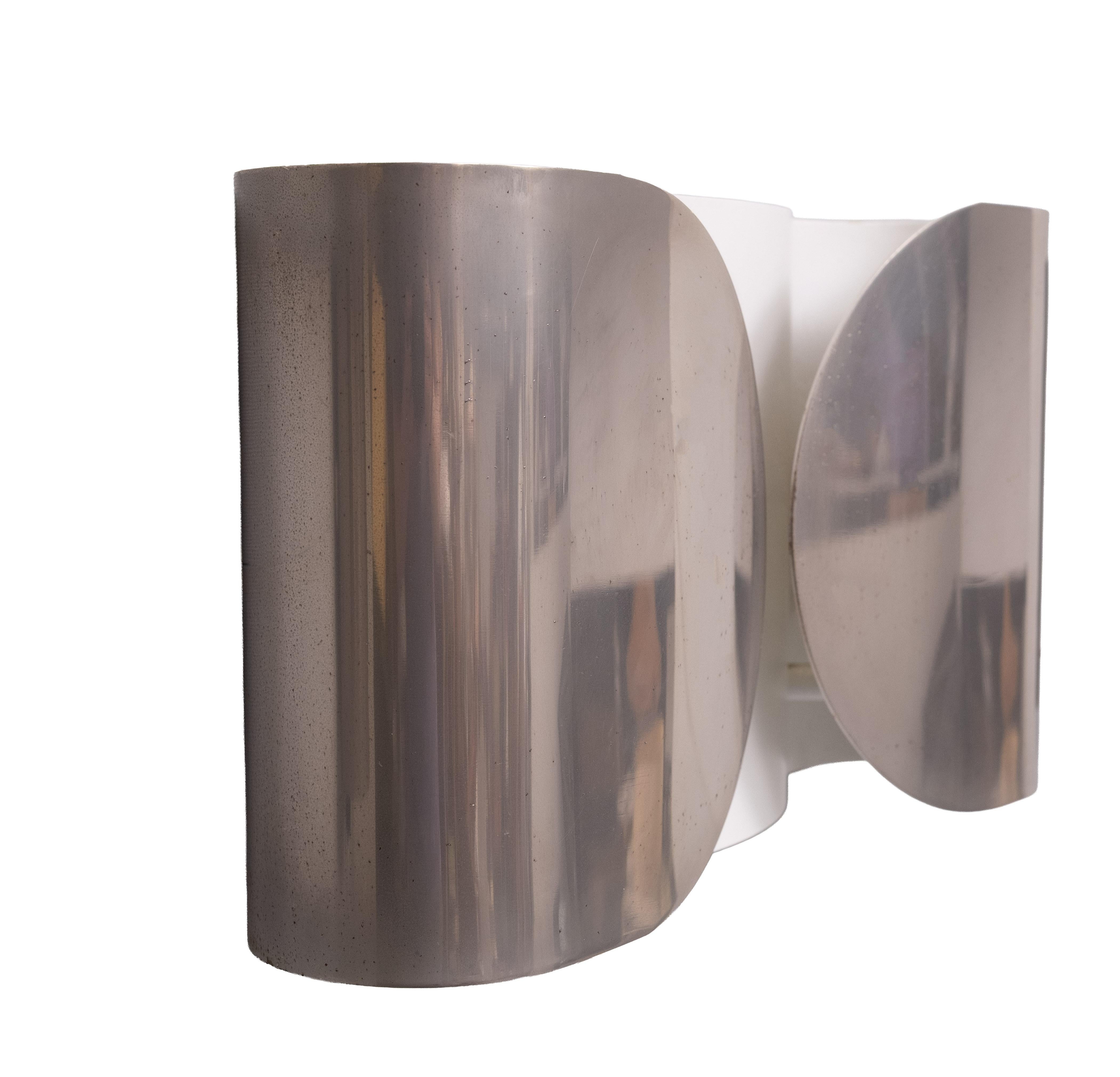 set of 5  Afra and Tobia Scarpa “Foglio” wall lights, 1970s Italy In Good Condition For Sale In Den Haag, NL