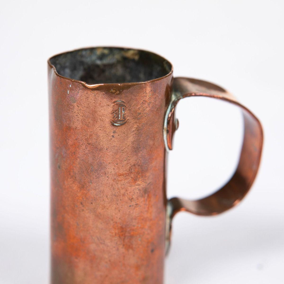 Set of 5 Antique Danish Copper Measuring Jugs, 1878, Certified and Tin-Lined For Sale 14