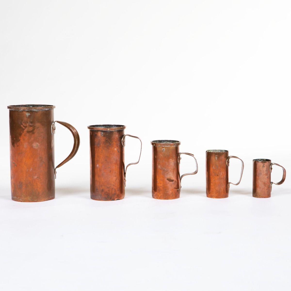 A set of 5 antique 