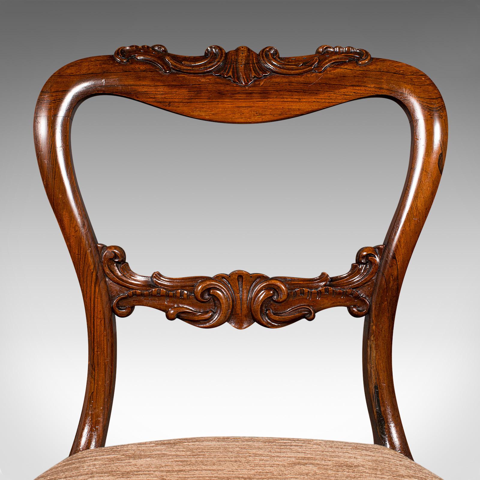 Set Of 5 Antique Dining Chairs, Scottish, Buckle Back Seat, William IV, C.1835 For Sale 5