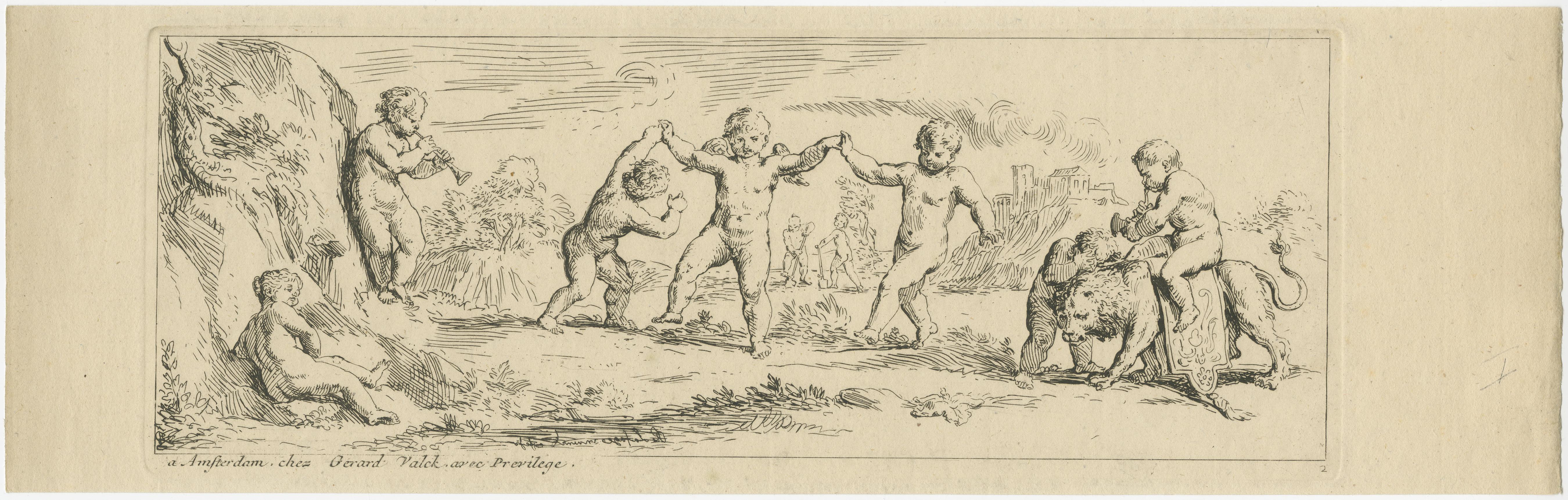 17ème siècle Ensemble de 5 estampes anciennes de différents personnages de De La Fage, vers 1698 en vente