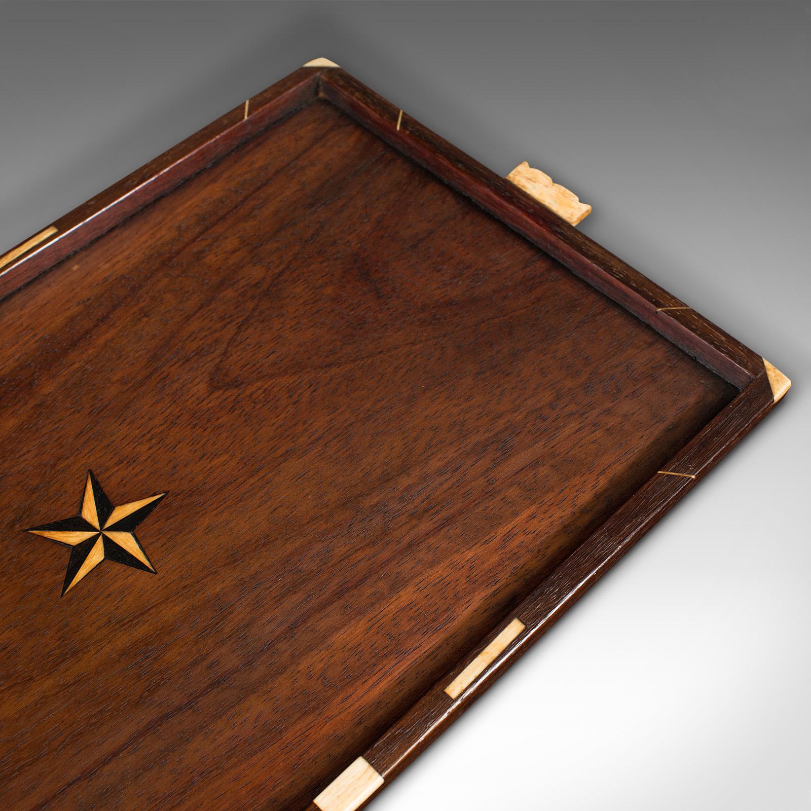 Set of 5 Antique Stacked Serving Trays, AngloIndian, Afternoon Tea