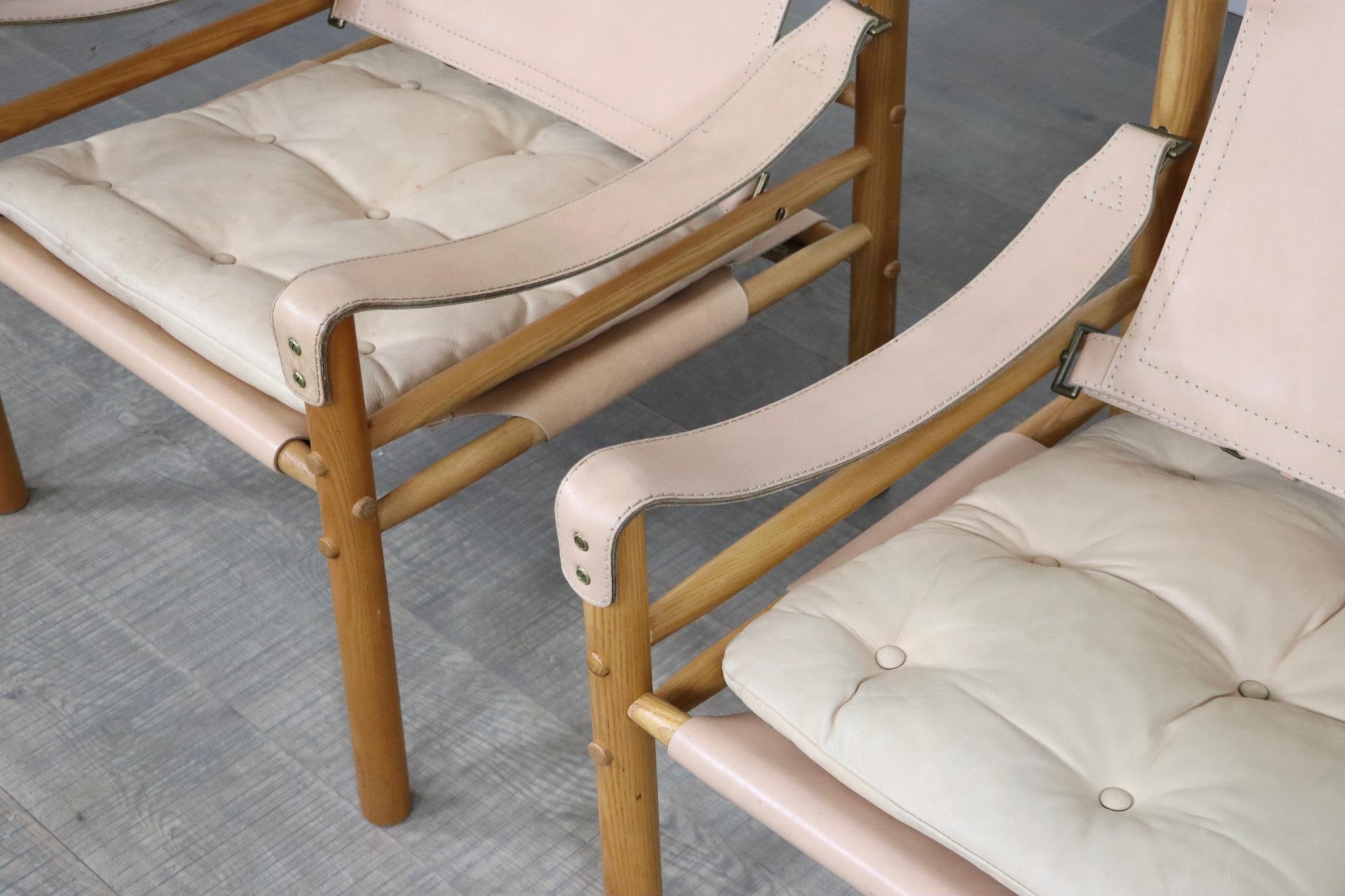 Set of 2 Arne Norell Sirocco easy chairs for Norell AB, Sweden 1970s 5