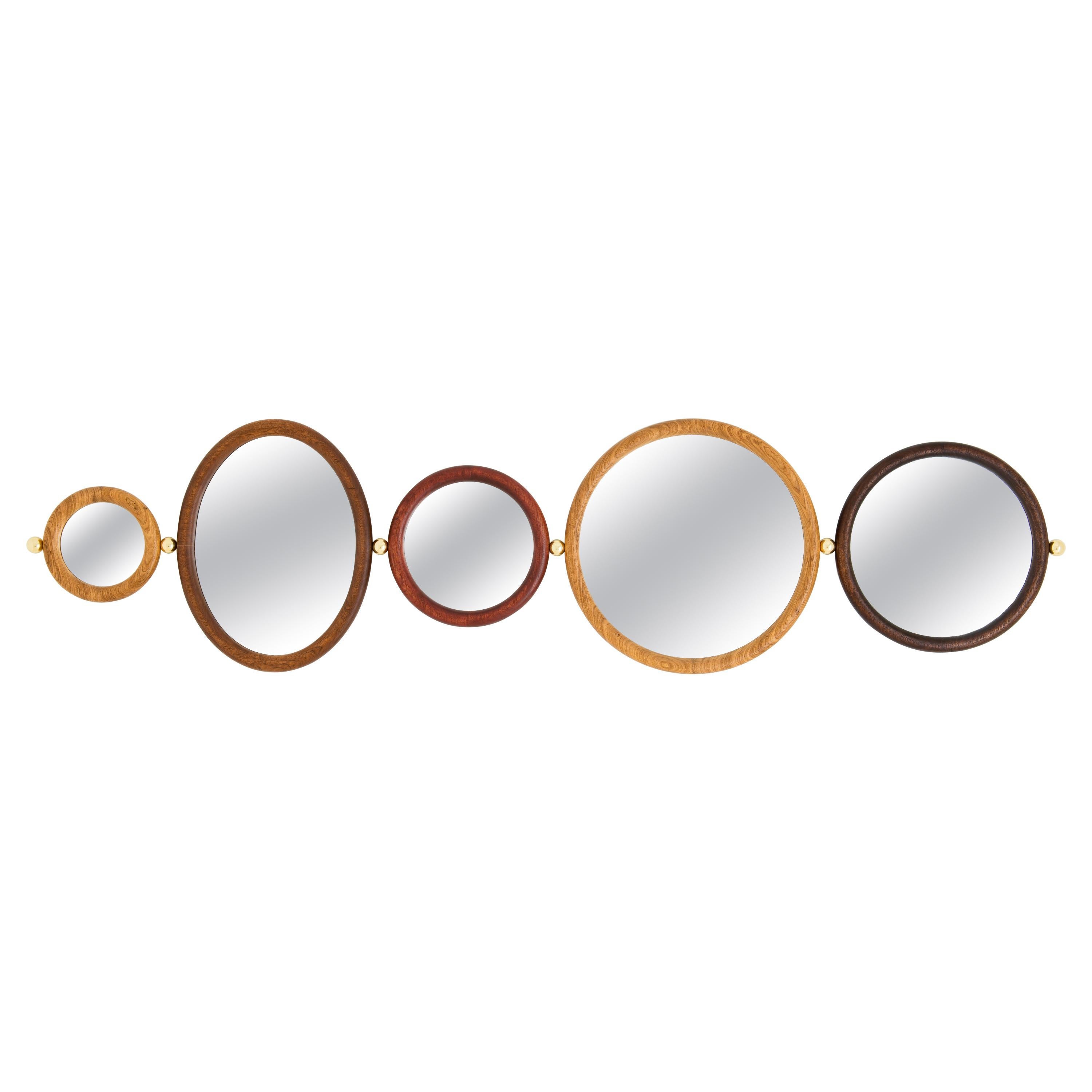 Set di 5 specchi Aro di Leandro Garcia Design Brasiliano Contemporaneo