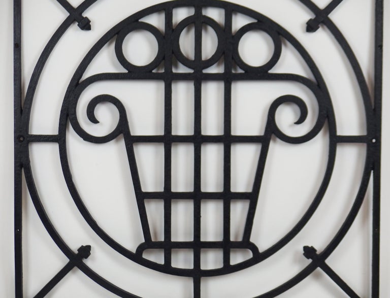 5 Art Deco Cast Iron Fences For Sale at 1stDibs art deco fence