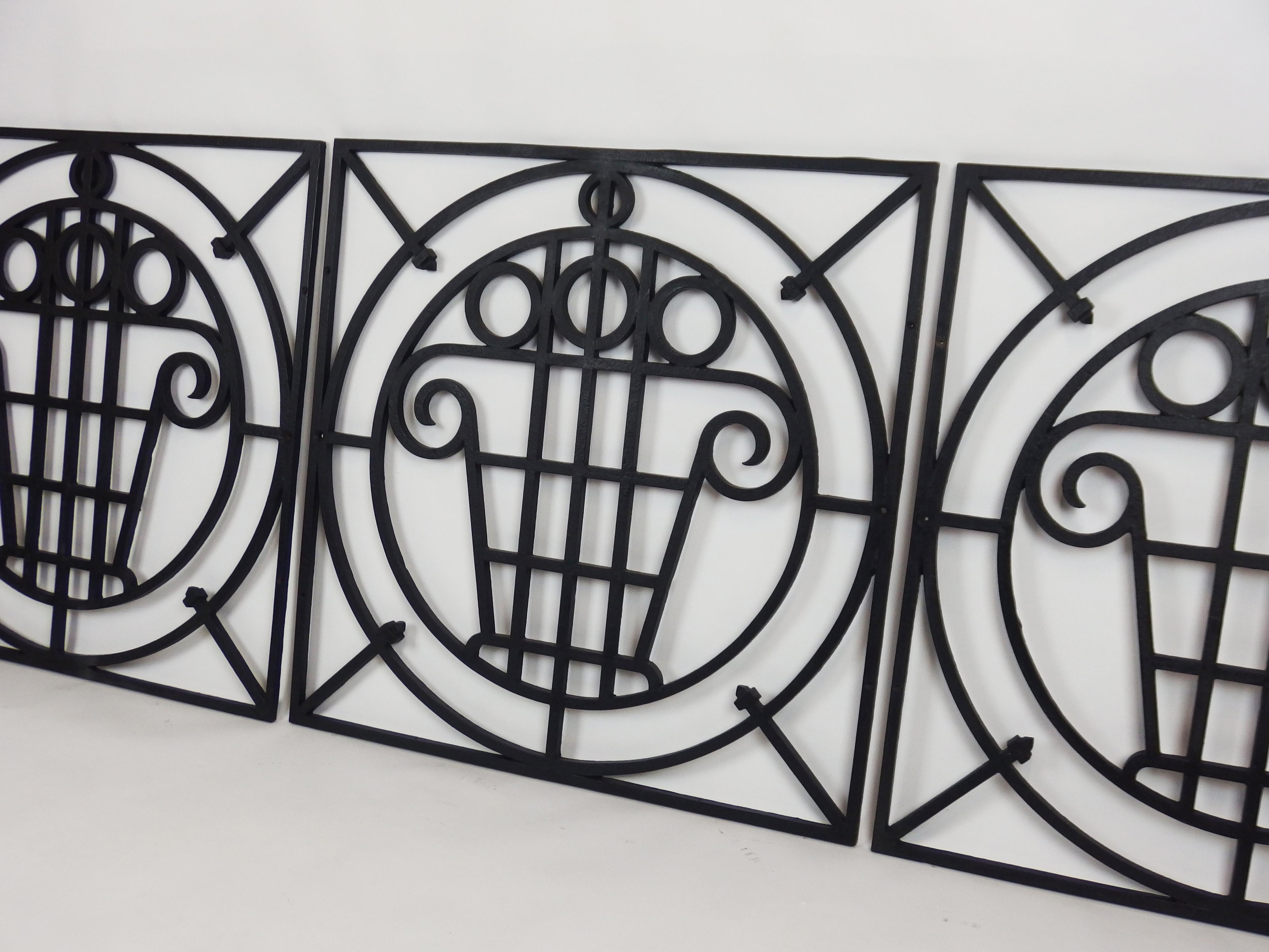5 Art Deco Cast Iron Fences For Sale 5