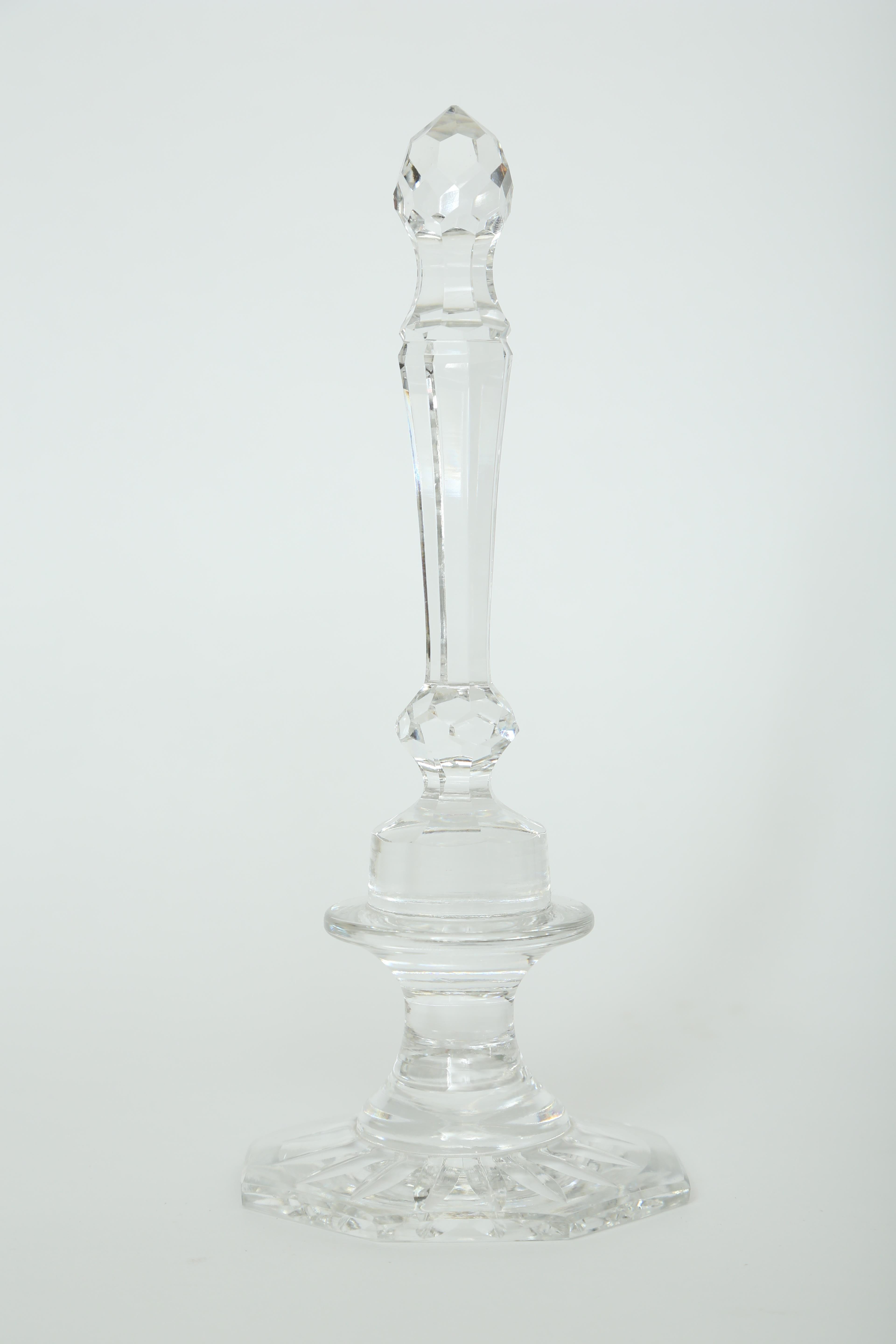Cut Glass Baccarat Crystal Collection of Five Cut Columns