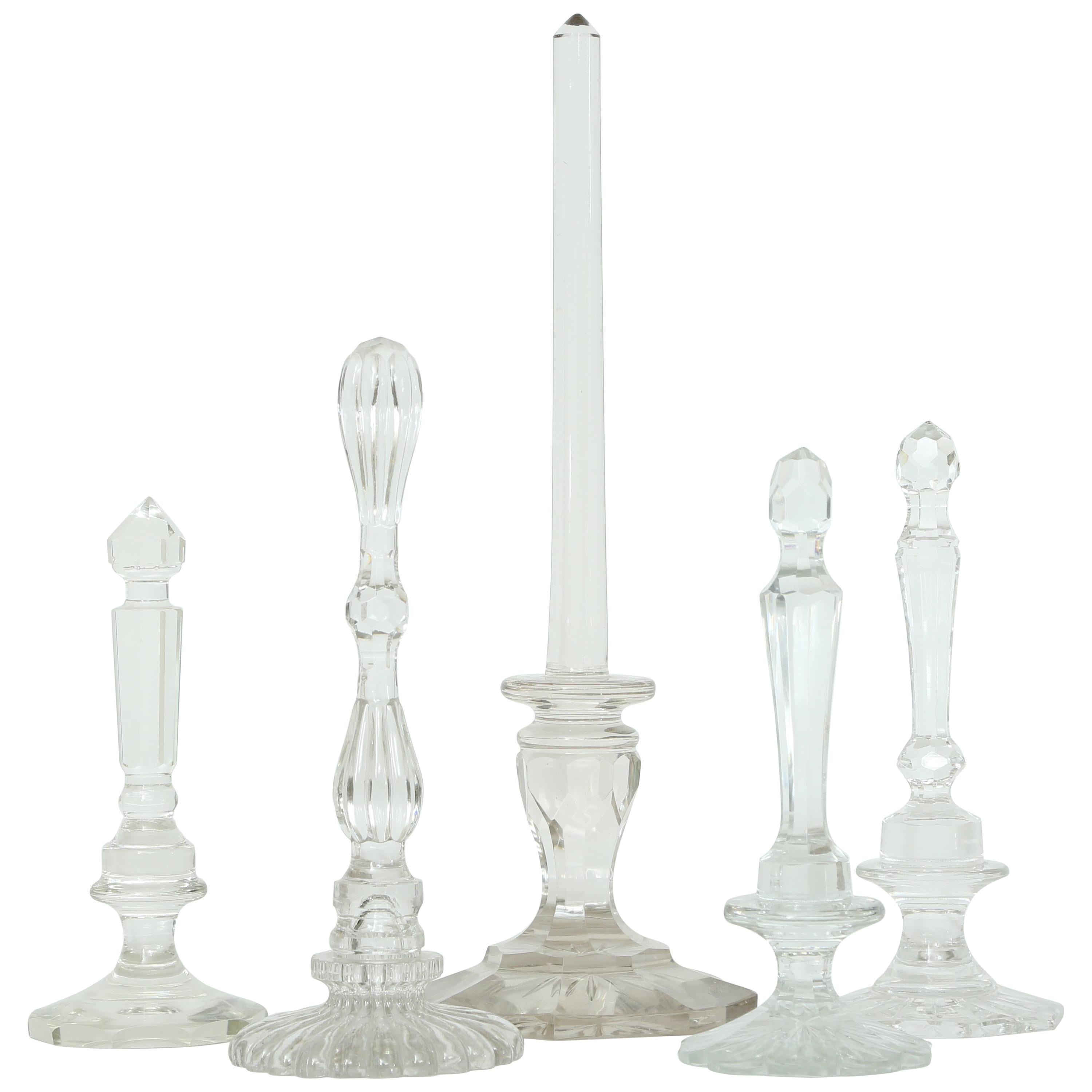 Baccarat Crystal Collection of Five Cut Columns