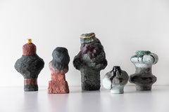 Set of 5 Barbican Vases by a Space