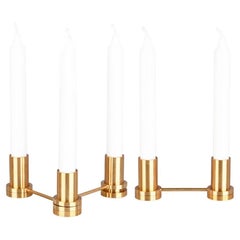 5er set kerzenständer aus messing von OxDenmarq