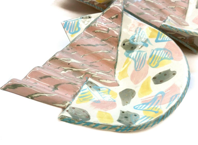 Set of 5 Carol McNicoll Glazed Pottery Round Bowls, 20th Century For