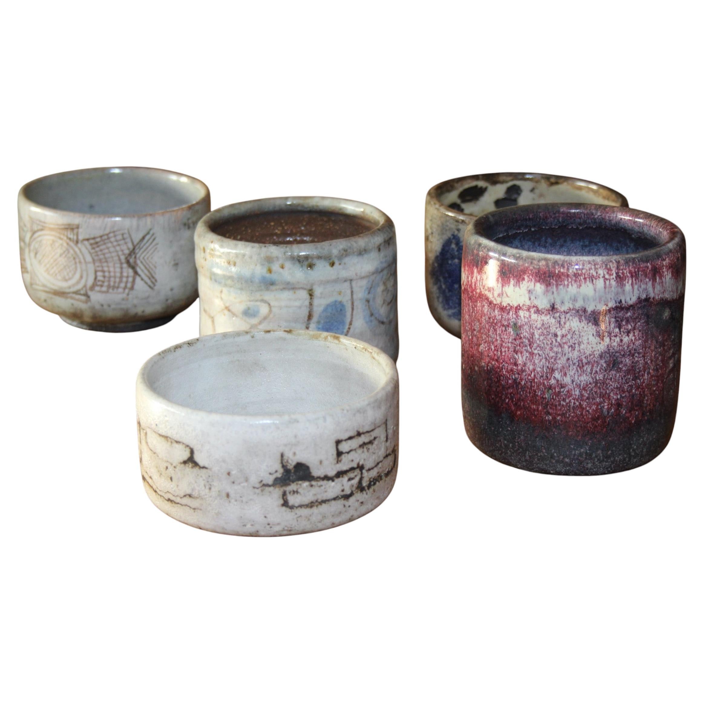 Lot de 5 vases en céramique de Menelika