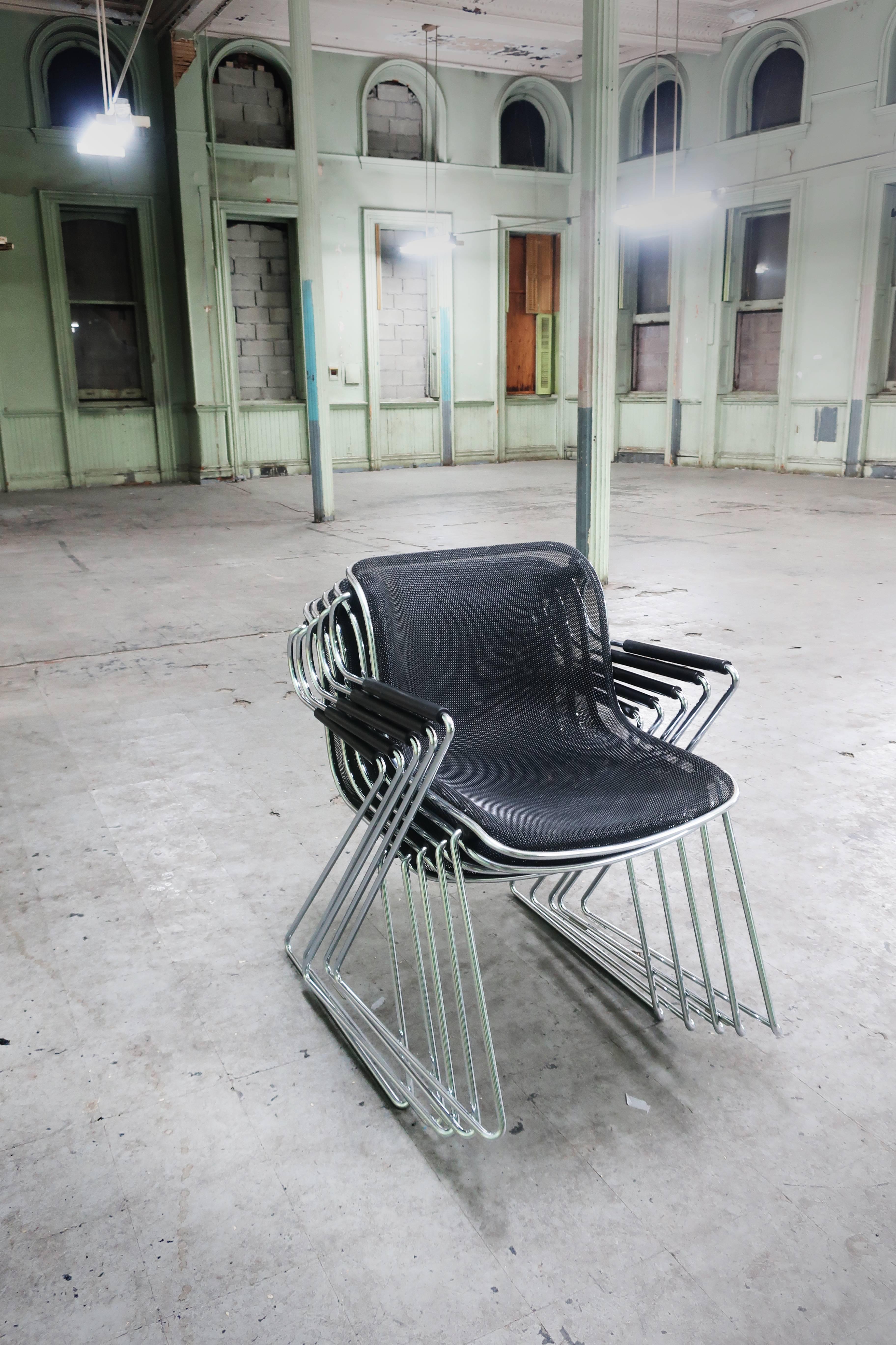 Set of Five Charles Pollock Penelope Chairs for Castelli In Excellent Condition In Brooklyn, NY