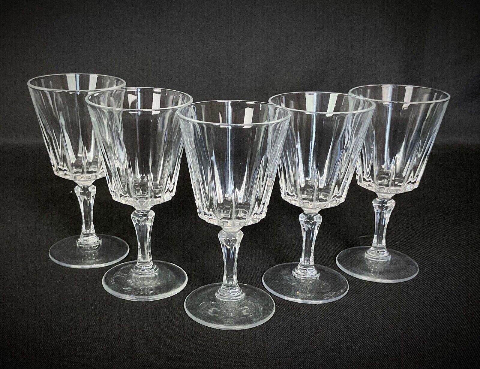 Cristal Ensemble de 5 charmants verres à liqueur vintage - 2Y350 en vente