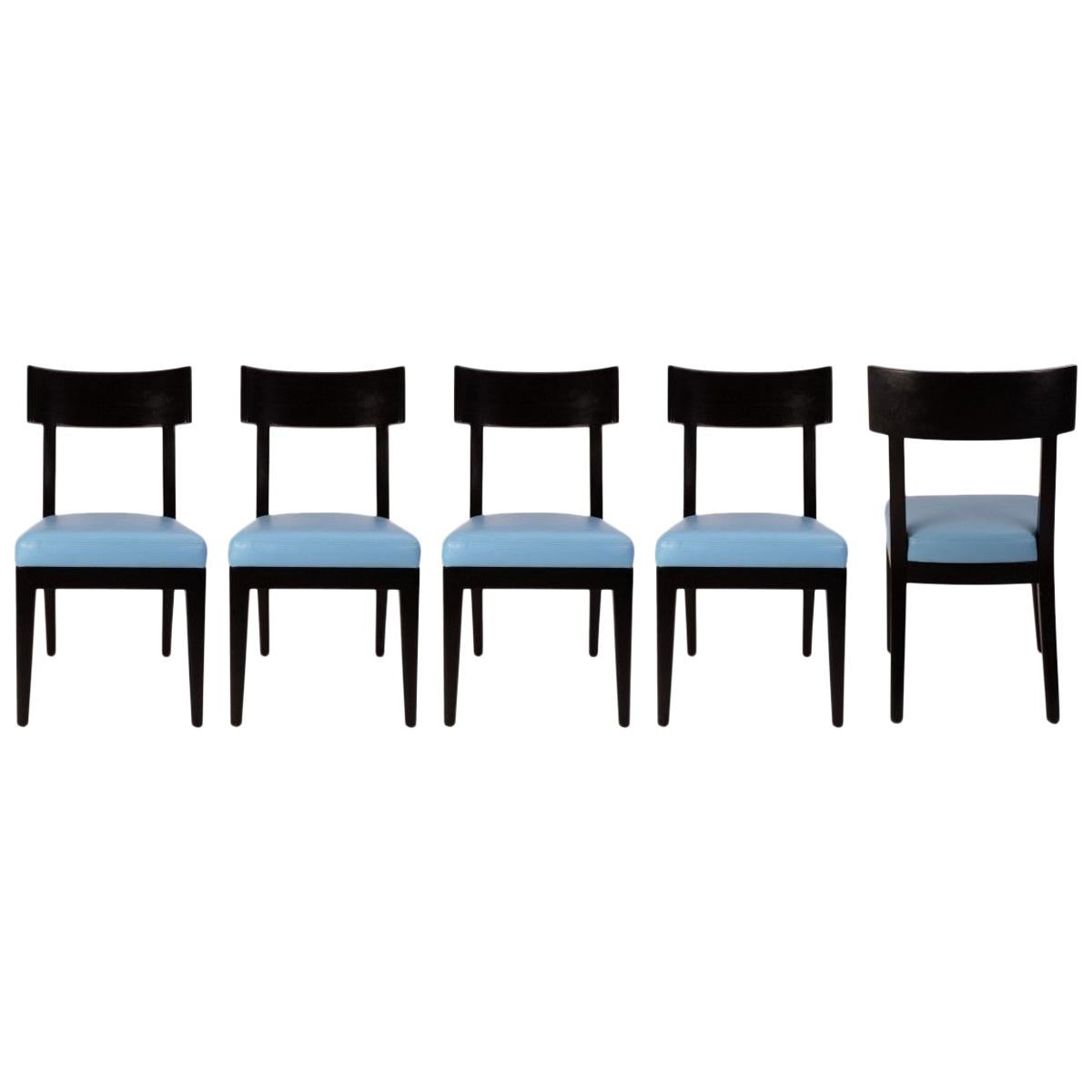 Set of 5 Christian Liaigre Terra Dining Chairs