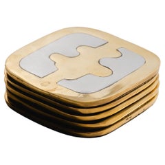 Set of 5 Coasters, David Marshall, 1970s