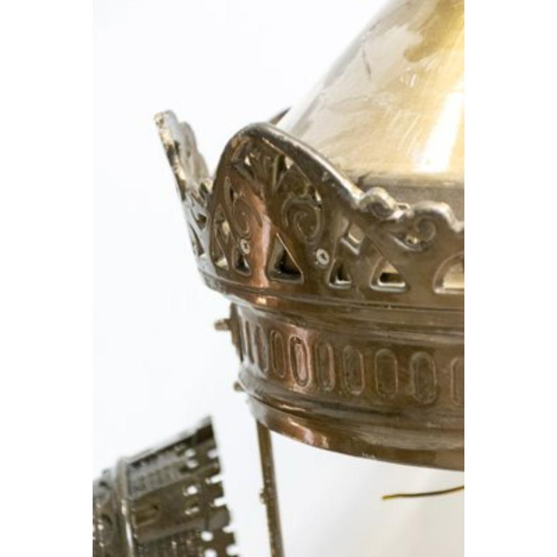 Set of 5 Copper and Brass City of Paris Lanterns, 1970s In Excellent Condition For Sale In Andrézieux-Bouthéon, FR