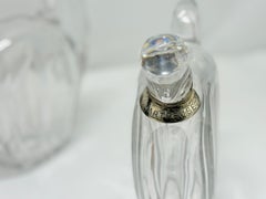 Set of 5 Crystal Liqueur Decanters by Jacques Adnet for Baccarat, Circa 1930