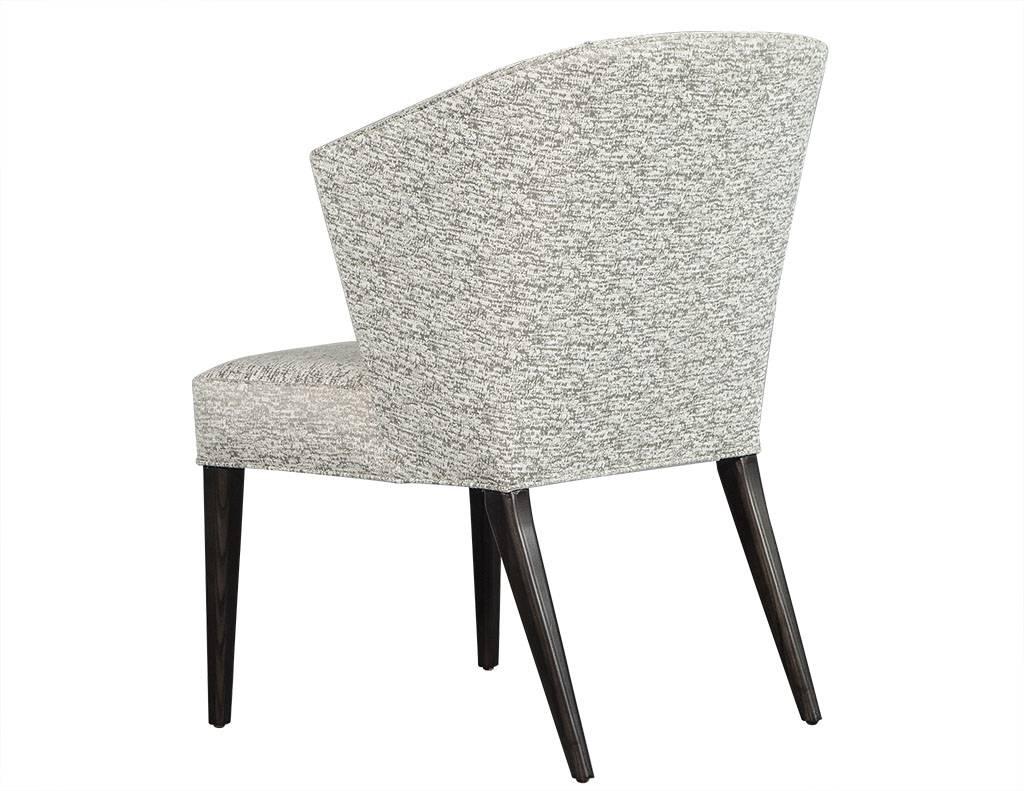 Set of 5 Custom Curved Back Modern Dining Chairs by Carrocel 1