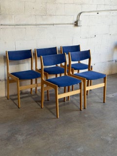 Set of 5 Danish Modern Dining Chairs in the Style of Erik Buch