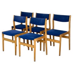 Set of 5 Danish Modern Dining Chairs in the Style of Erik Buch