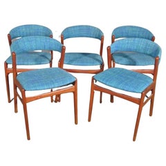 Set of 5 Danish Teak Dining Chairs