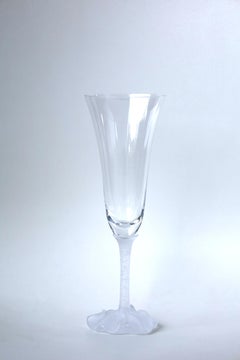 Satz von 5 Daum "Bouton Rose" Champagnerflöten