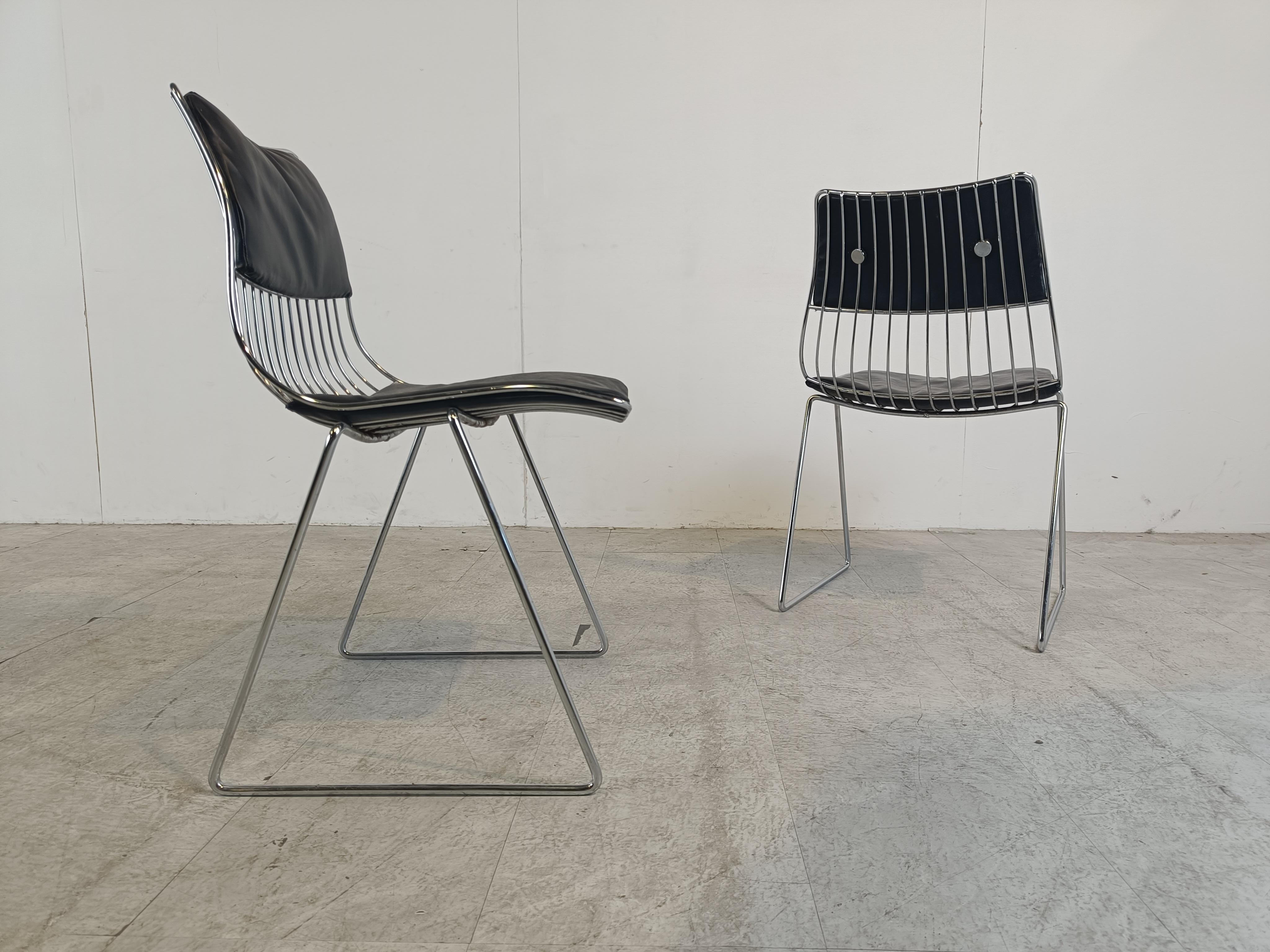 Set of 5 dining chairs by Rudi Verelst for Novalux, 1970s 3