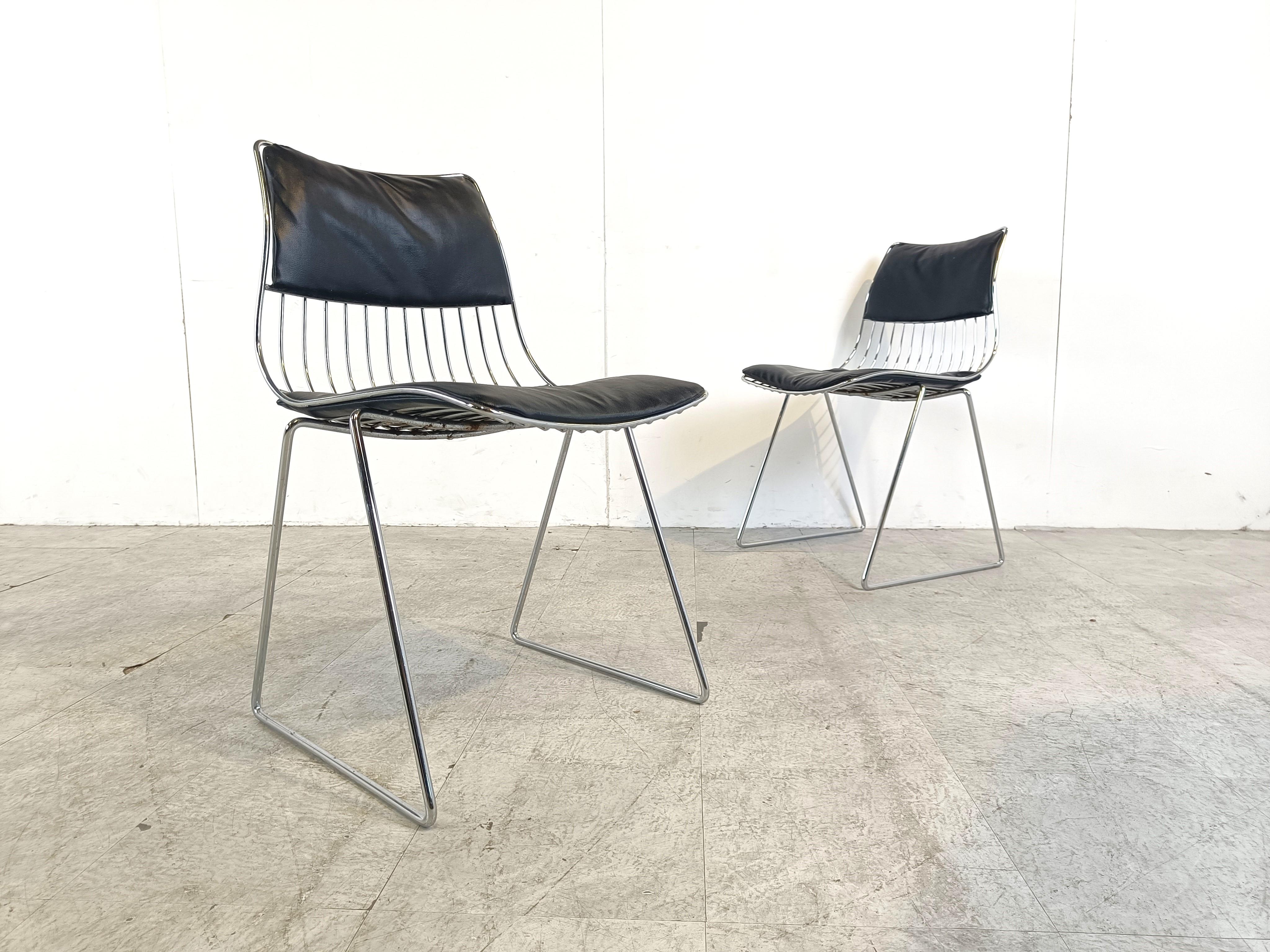 Set of 5 dining chairs by Rudi Verelst for Novalux, 1970s 1
