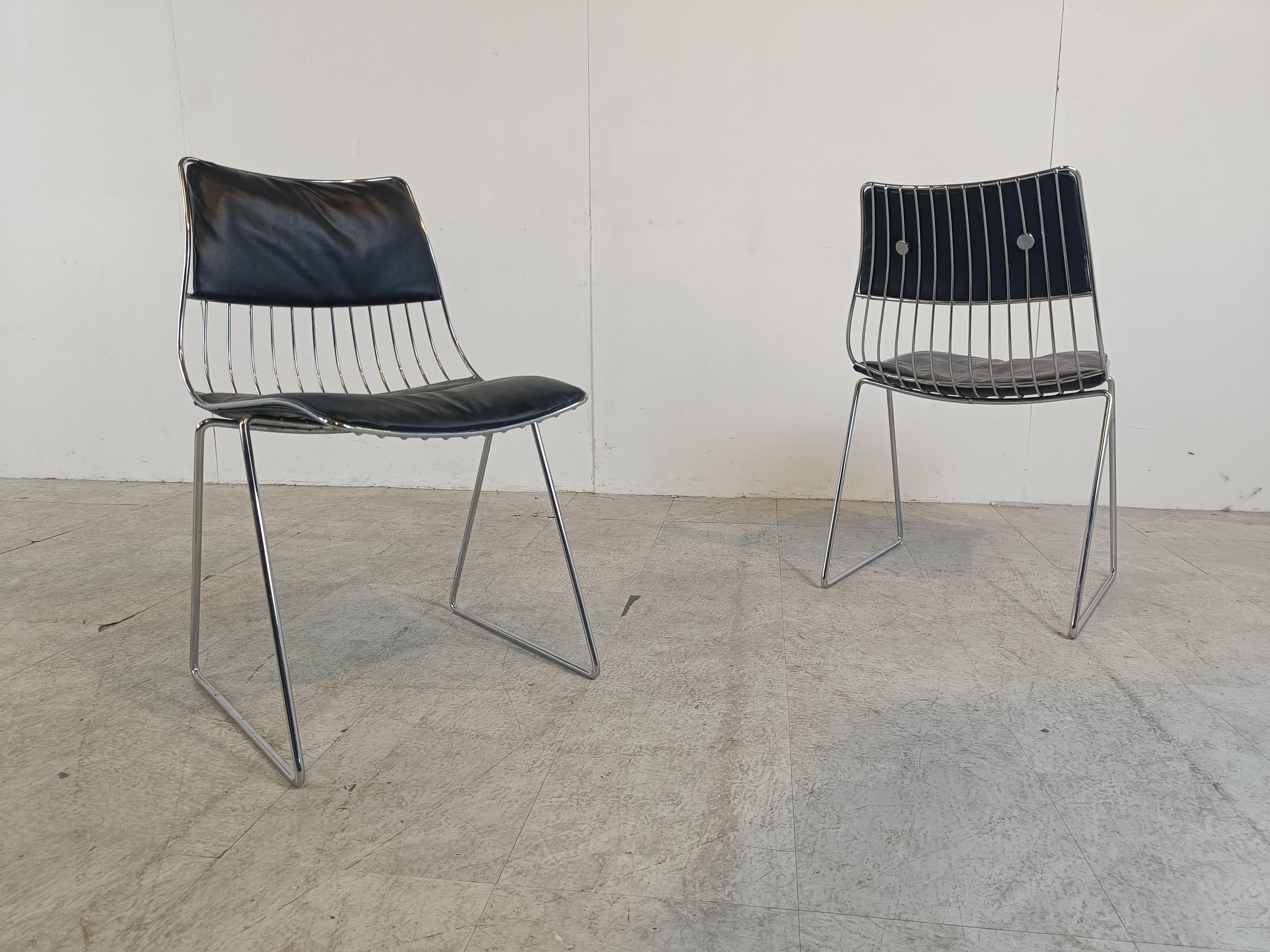 Set of 5 dining chairs by Rudi Verelst for Novalux, 1970s 2