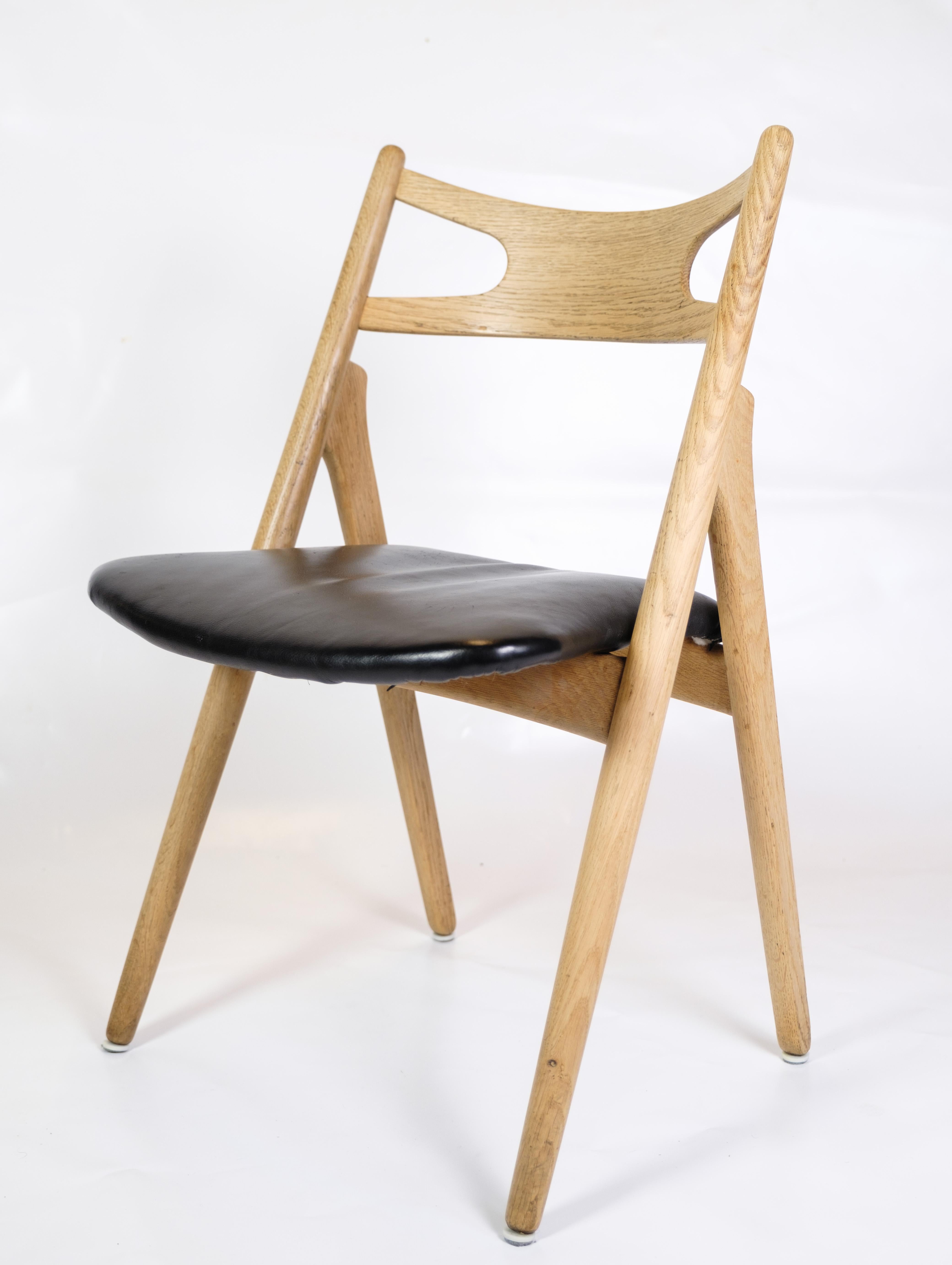 Mid-Century Modern Ensemble de 5 chaises de salle à manger modèle CH29P de Hans Wegner & Carl Hansen, première édition en vente