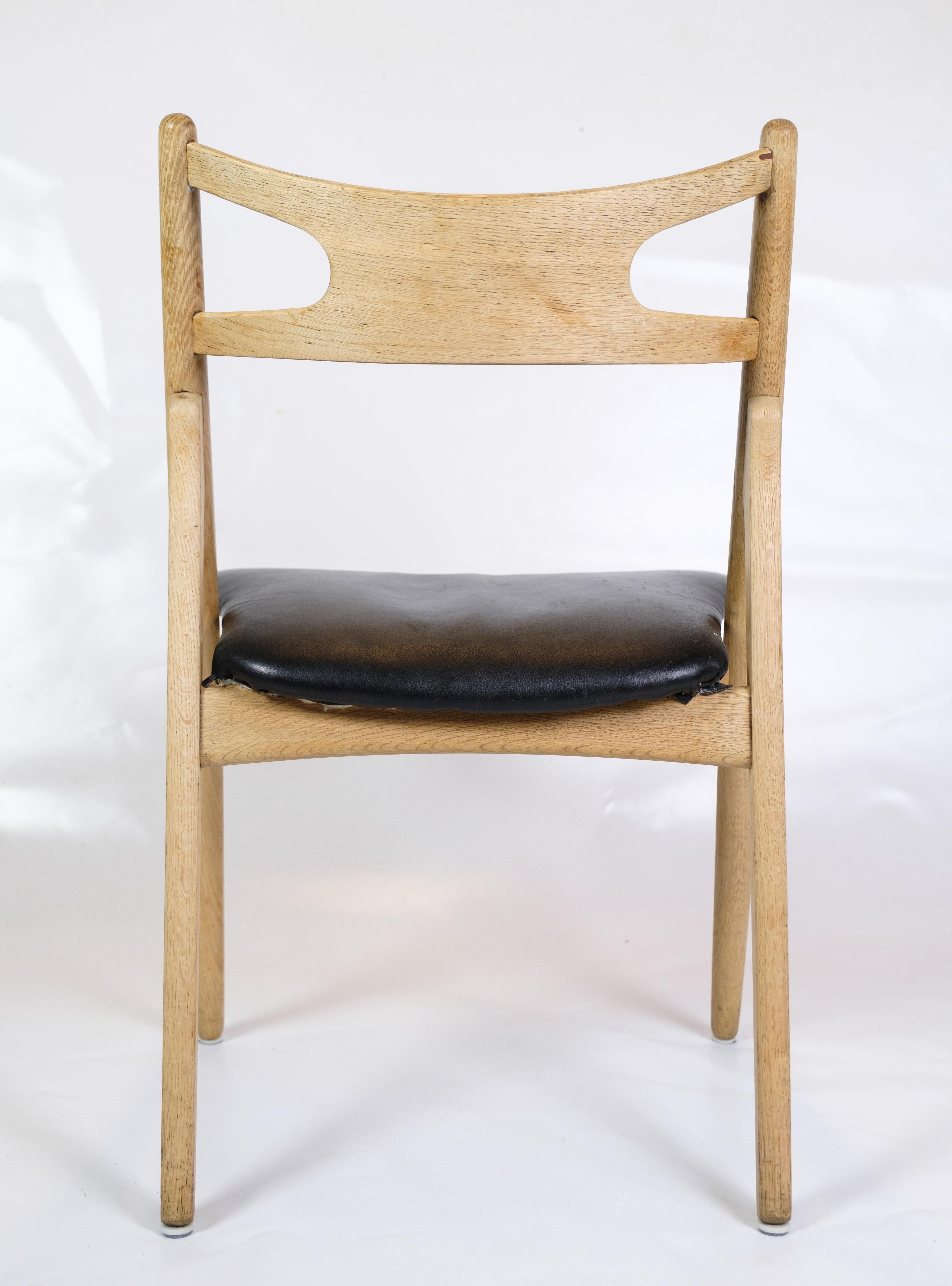 Set of 5 Dining Chairs Model CH29P by Hans Wegner & Carl Hansen, Early Edition For Sale 2
