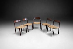 Set of 5 Dining Room Chairs by Niels Otto Moller, Denmark 1960s