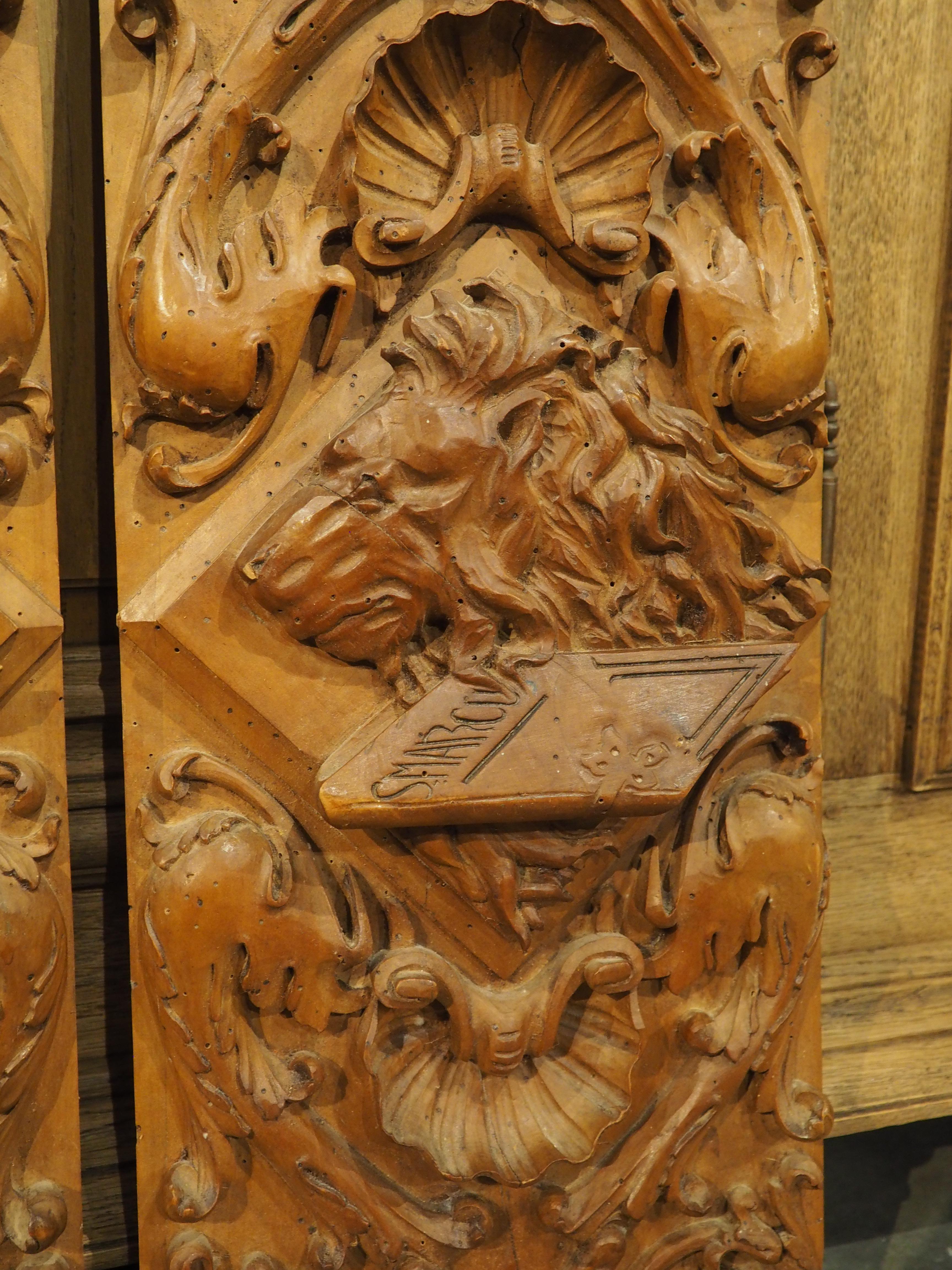 Ensemble de 5 panneaux religieux hautement sculptés du début du 19e siècle provenant de Naples, Italie en vente 7