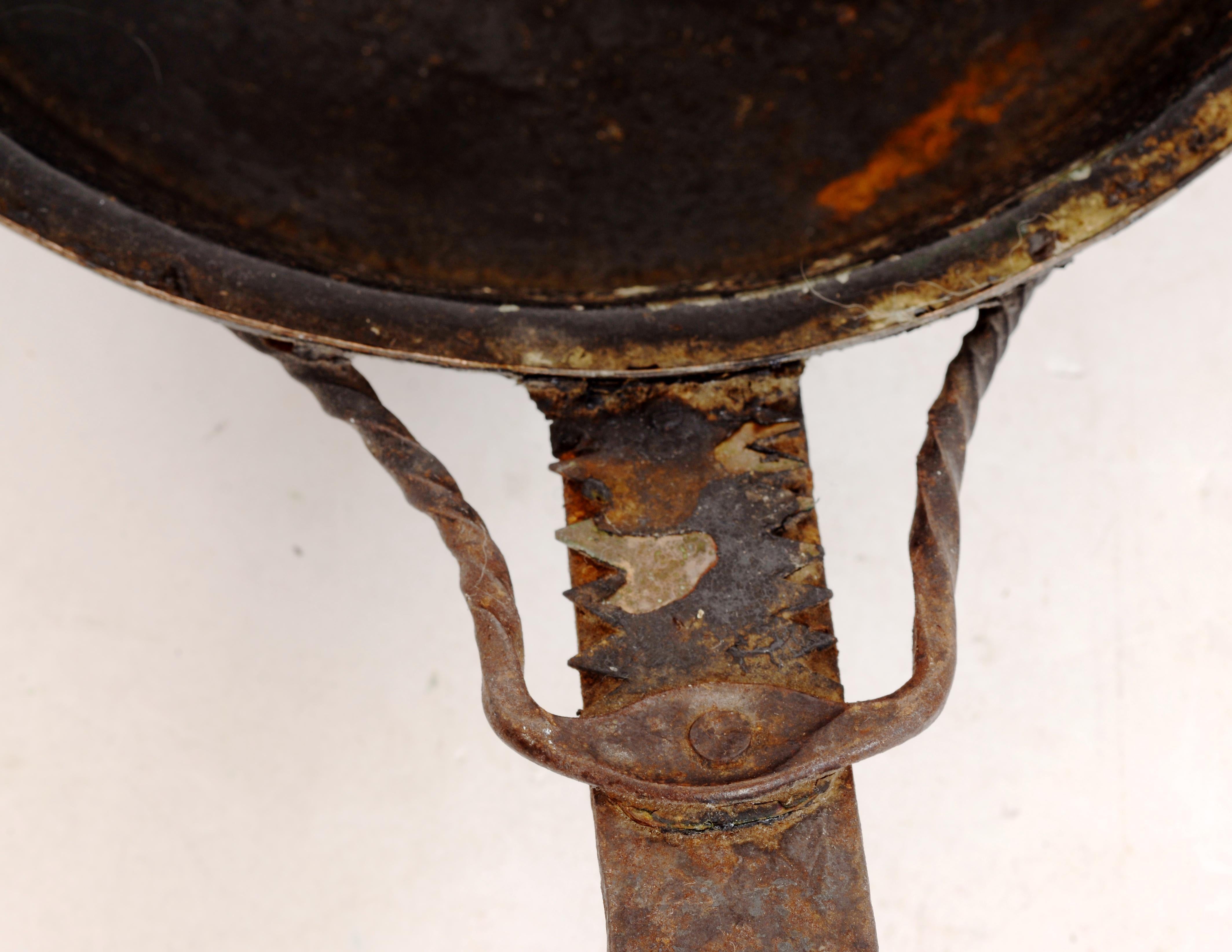 Bronze Set of 5 Early Copper Pans, in Original Condition, Great Patina, 18th / 19th C