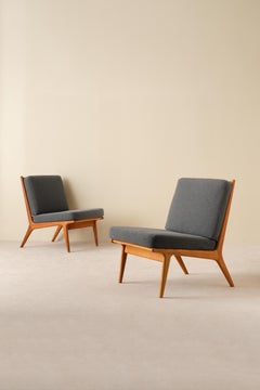 Set of 5 Easy Chairs by Karl-Erik Ekselius, Sweden, 1960s