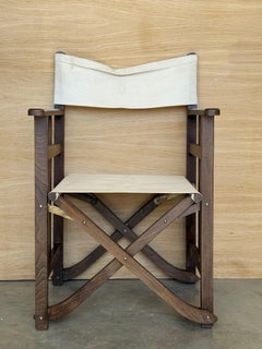 Set of 5 Edwardian Canvas Directors Chairs, Loft and Garden Style Chairs